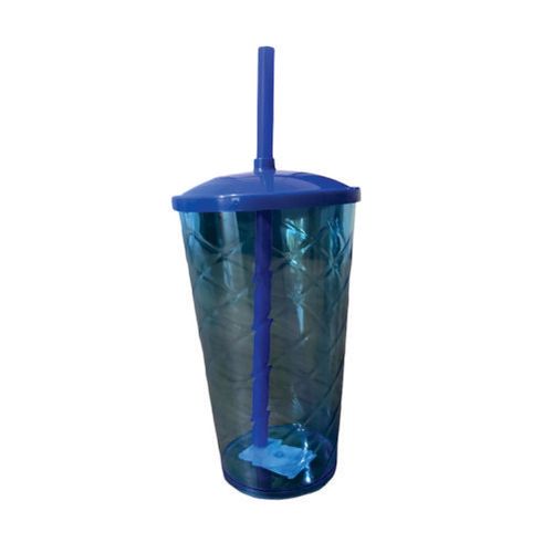 Copo Twister C/ Tampa Azul 500 Ml Crisplastic