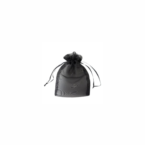Saco Organza 12x15 Preto C/ 10 Un Brfestas