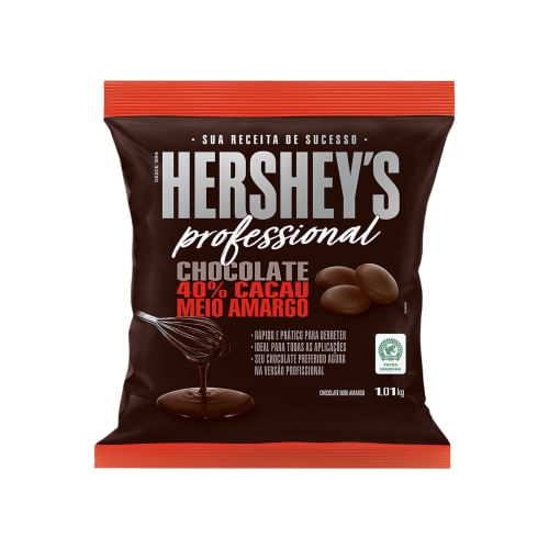 Chocolate Gotas Meio Amargo 1,01 Kg Hersheys