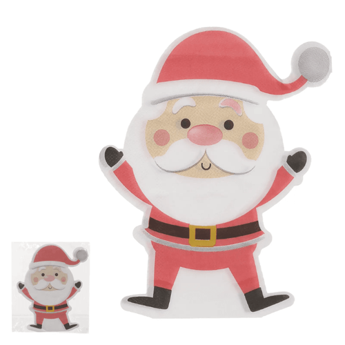 Guardanapo Natal Papai Noel 40x33 20un (81416001) Florearte