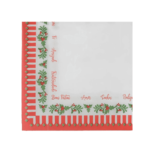 Guardanapo Natal Guirlanda Berry 40x40 20un (81577001) Florearte