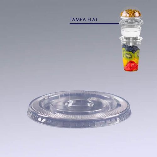 Tampa Flat Lid 98 Mm C/ Furo C/ 100 Unid. Good Pack