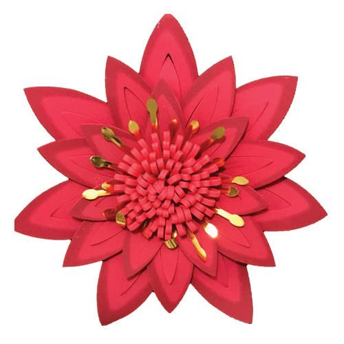 Flor Decorativa E.V.A Dalia G Vermelha C/ Metal 35 Cm (110108) Piffer
