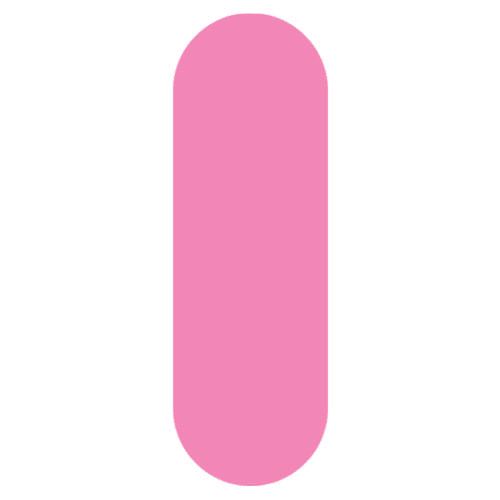 Letra E.V.A polIpol 2x12 Rosa (Lpi301) Grintoy