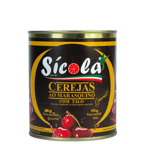 Cereja Verdadeira C/ Talo 1,65 Kg Drenado Sicola