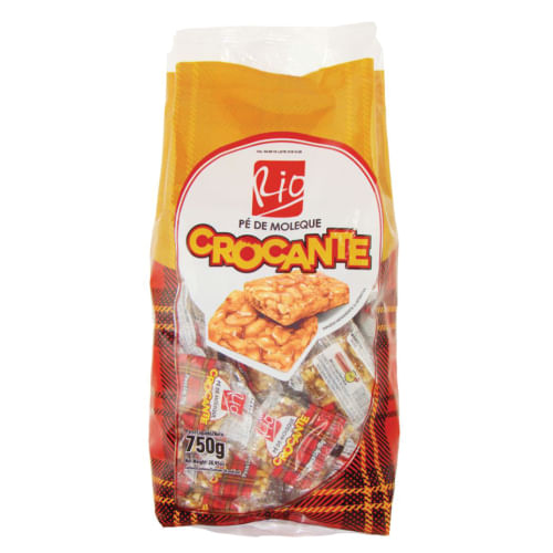 Pe De Moleque Crocante Do Rio Pacote 750 Gr C/ 50 Un  Moreninha Do Rio