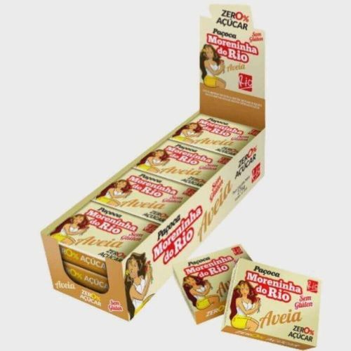 Paçoca Diet C/ Aveia Display 276 Gr C/ 12 Un Moreninha Do Rio