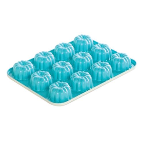 Forma P/ Mini Bolo Cupcake Em Aluminio Azul Claro (Nw-52822) Nordic Ware