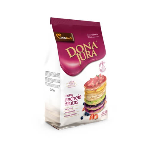 Pre Mix Recheio De Fruta 330 Gr Cacau Foods