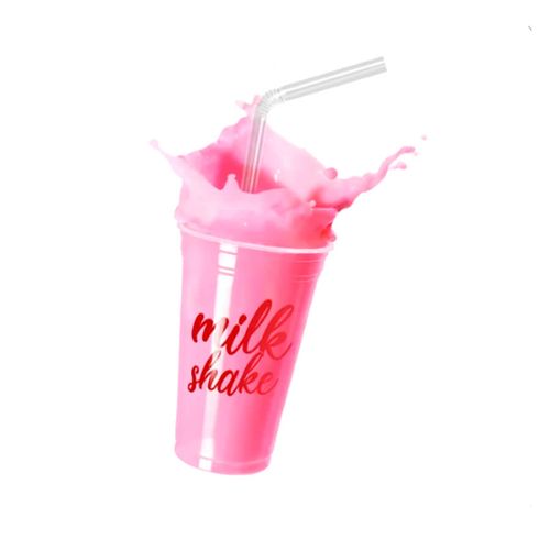Canudo Biodegradavel Flex Shake Sache C/ 100 Un 8 Mm Strawplast