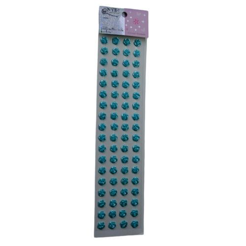 Cartela De Adesivo Rosa 12 Mm Cor 98 Azul (97658) Nybc
