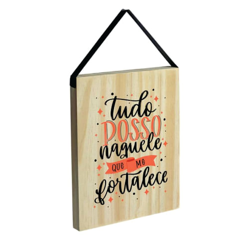 Quadro Decorativo (Pp14) Tudo Posso Davys