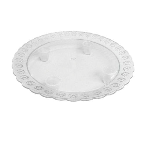 Tabuleiro Cristal Redondo C/ Pé N 36 (3t00331) Mikap
