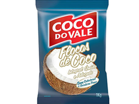 Coco Ralado Flocado Umido E Adoçado 1 Kg Coco Do Vale