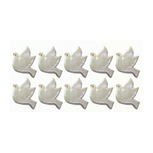 Biscuit Comestivel Pomba Espirito Santo C/ 10 Un (461) Jady