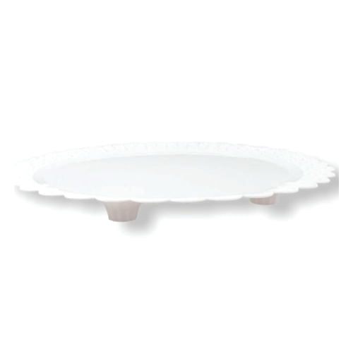 Prato Plast. Branco Rendado Nº 39 C/ 5 Bases (2036) Ceta