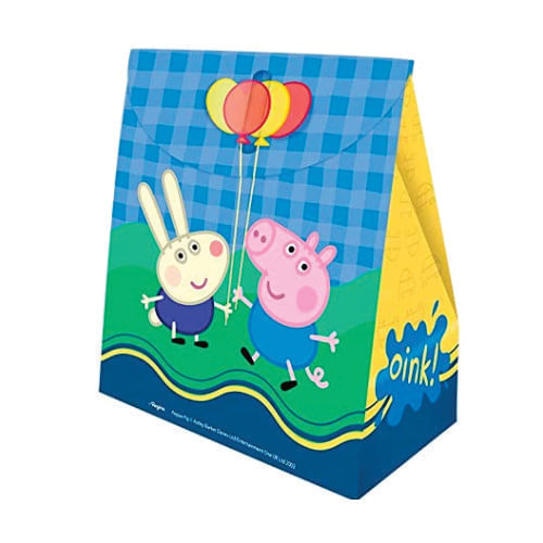 Caixa Surpresa Grande George Pig C/ 8 Un Regina