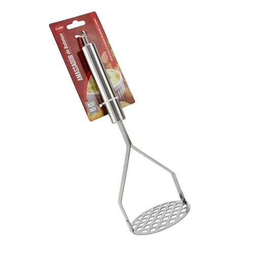 Amassador De Batata Cabo Inox 25x8 Cm (Ck2108) Clink