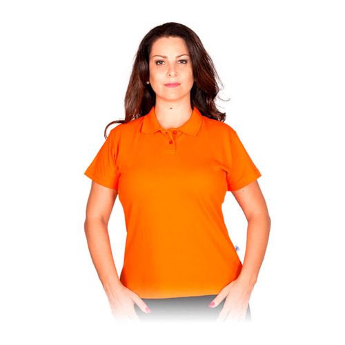 Camisa Polo Feminina Laranja Global Mix