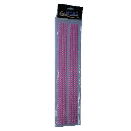 Cartela De Adesivo Meia Perola Tira 8 Mm Cor 95 Rosa (96521) Nybc
