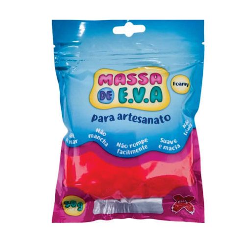 Massa De Eva Vermelho 50 Gr Makemais