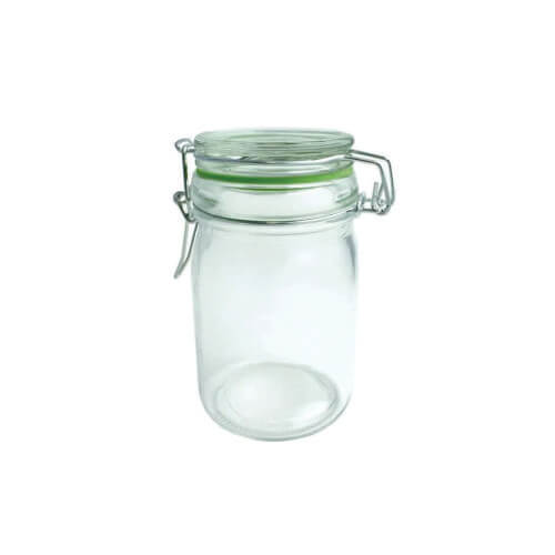Pote De Vidro Tampa E Trava 250 Ml 8x8x12 Cm (Fk-46913) Hudson
