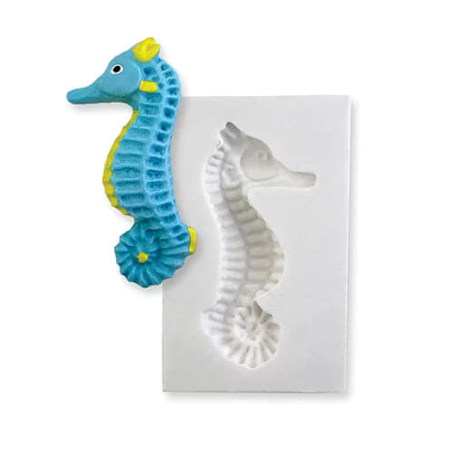 Molde Silicone Cavalo Marinho (125-09) Mzlcriaçoes