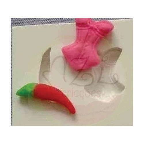 Molde Silicone Espartilho Pimenta Mzl Criaçoes