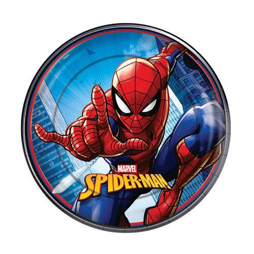 Prato 18 Cm Spider Man C/ 8 Un Regina