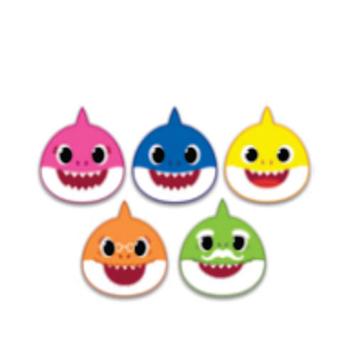 Aplique E.V.A Family Baby Shark C/ 05 Un (Bs0401) Grintoy