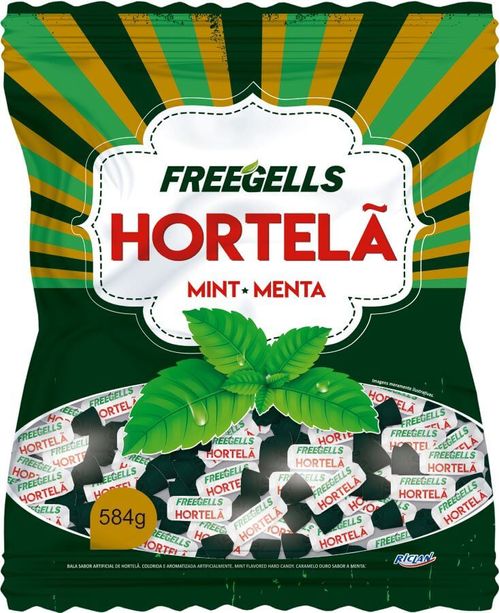 Bala Freegells Hortelã 584 Gr