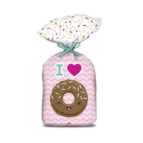 Sacola Plast. Donuts C/ 8 Un Junco