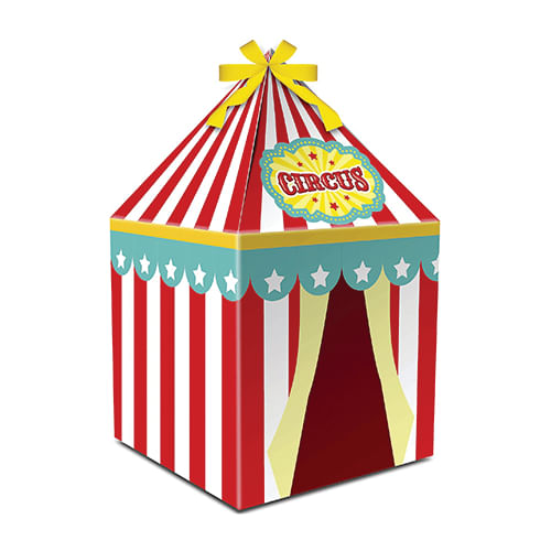 Caixa Tenda Circo Menino C/ 8 Un Junco
