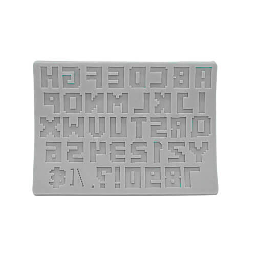 Molde Silicone Alfabeto Video Game (Gmezn349) Primechef