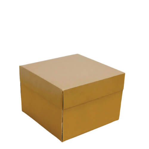 Caixa Explosão 20x20cm Ouro Dafesta