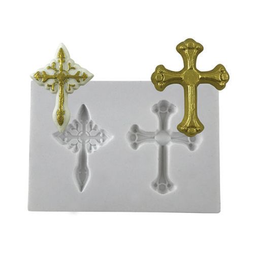 Molde Silicone Crucifixo Pequeno Mzlcriaçoes