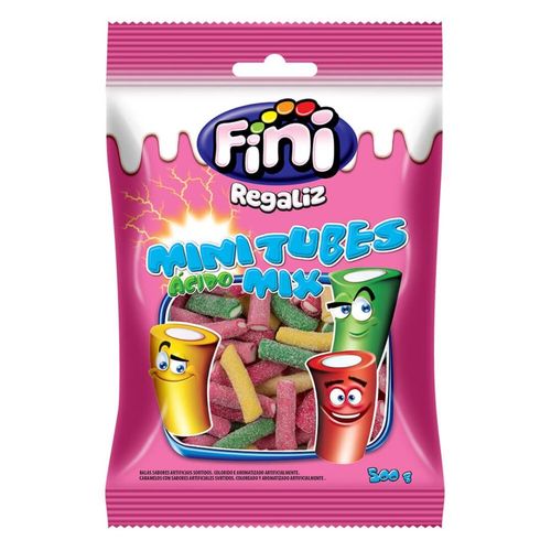 Bala Mini Tubes Mix 500gr Fini
