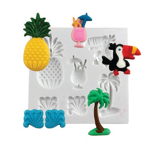 Molde Silicone Kit Tropical Abacaxi (168-01) Mzlcriação