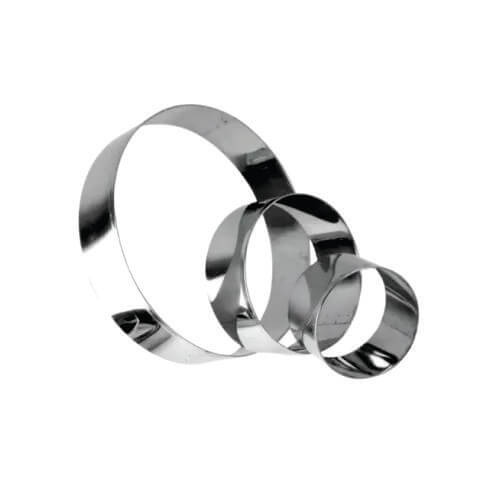 Kit Aro Redondo Inox 8/10/12 Cm (Ud170120) Unica