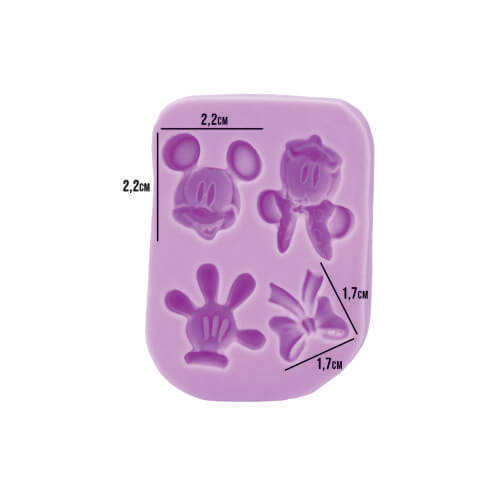 Molde Silicone Mouse Ratinho E Ratinha (Gmezn1036) Primechef