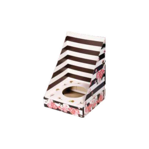 Caixa Ovo De Pascoa 350/500 Gr Vitrine Floral Black Un (4921175) Decora