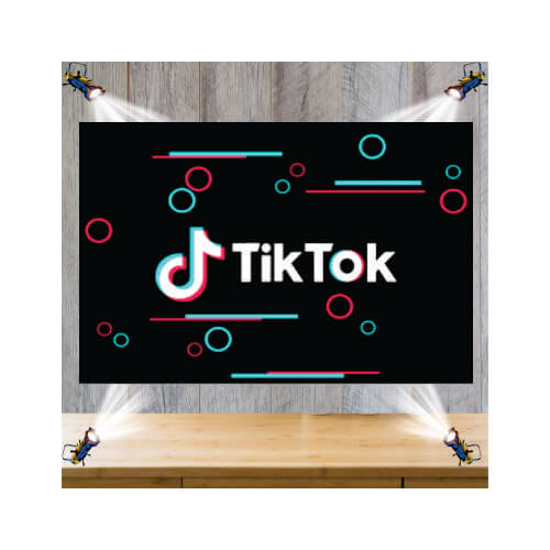 Painel Tecido 149x100 Cm Tiktok