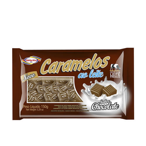 Bala Caramelo Chocolate 700gr Santa Rita