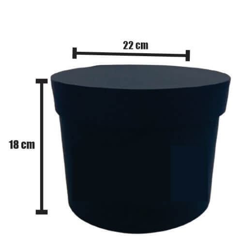 Caixa Box Redonda G Azul Escuro Marloch