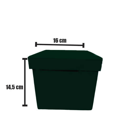 Caixa Box Quadrada M Verde Musgo Marloch