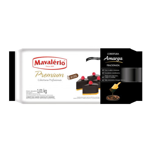 Chocolate Premium Amargo 1 Kg Mavalério