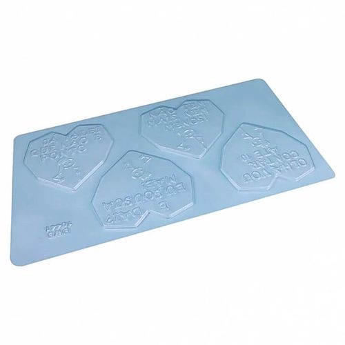 Placa Pvc Coração Lapidado Flork Tipo 1 500g Bwb