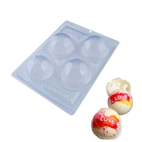 Forma Silicone Esfera Love 65 Mm (*10302) Bwb