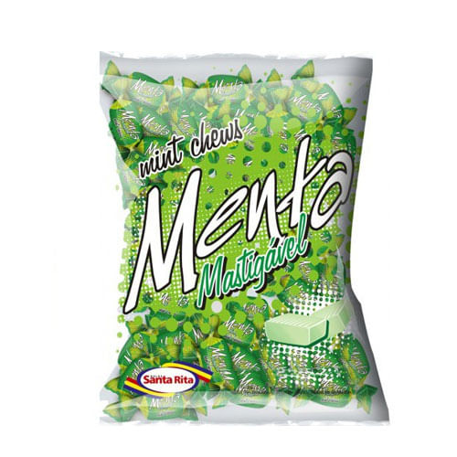 Bala Menta Mastigavel 500gr Santa Rita