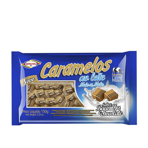 Bala Caramelo Leite/Chocolate 700gr Santa Rita